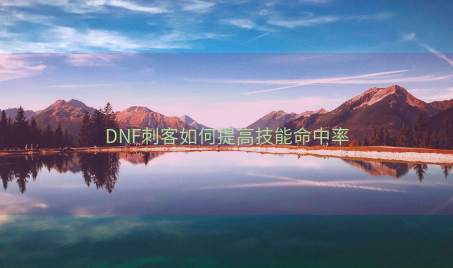 DNF刺客如何提高技能命中率