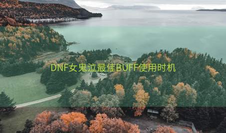 DNF女鬼泣最佳BUFF使用时机